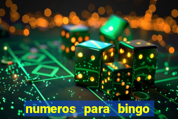 numeros para bingo de 1 a 90